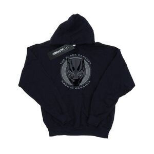 Black Panther Mens Made In Wakanda Cotton Hoodie / Navy Blue